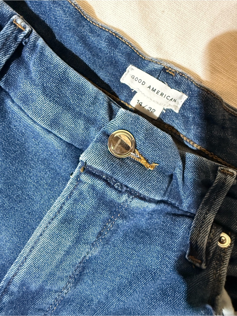 Good American High-Rise Classic Blue Jeans